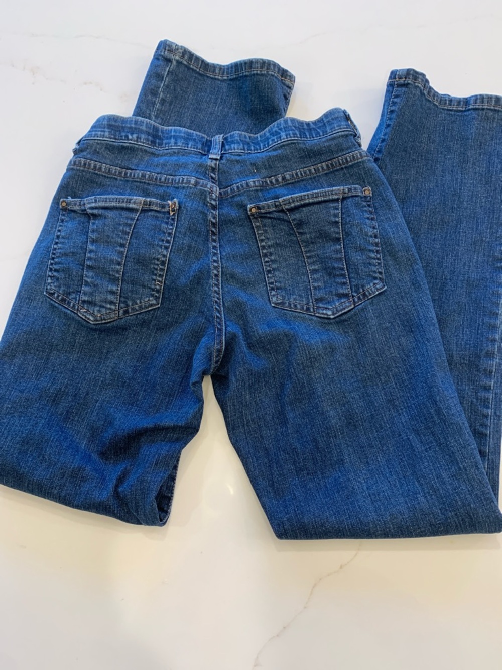 Lee Women's Straight Leg Jeans in Deep Blue Wash